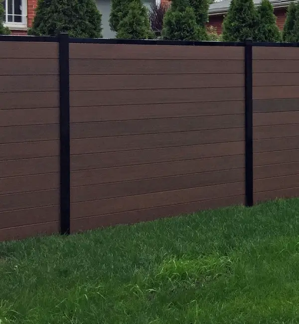 metal wood fence