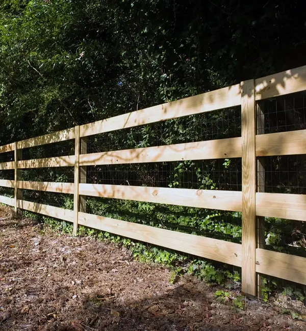 wooden fence