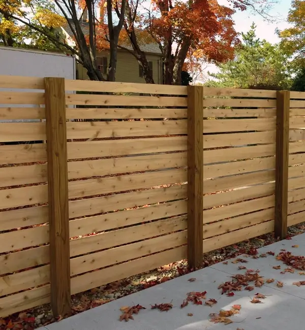 wooden fence